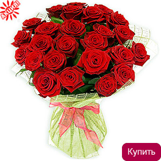 Букет 27 красных роз