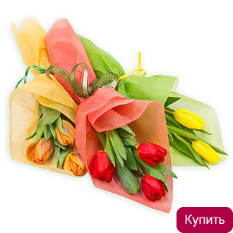 Букет 3 тюльпана