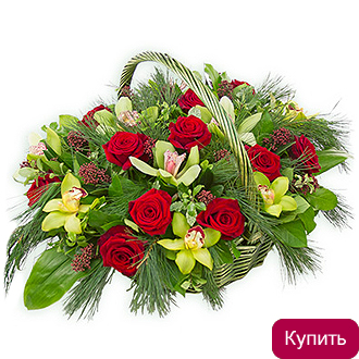 Цветочная корзина Благополучие
