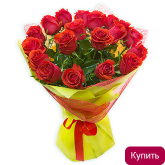 Букет красных роз Каравелла