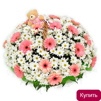 Цветы в корзине с доставкой в Калуге