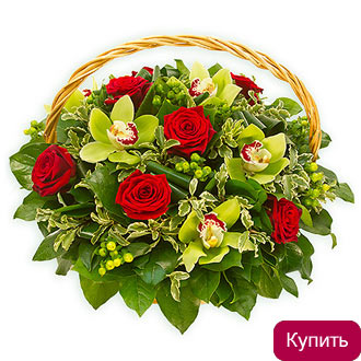 Корзина цветов Наваждение