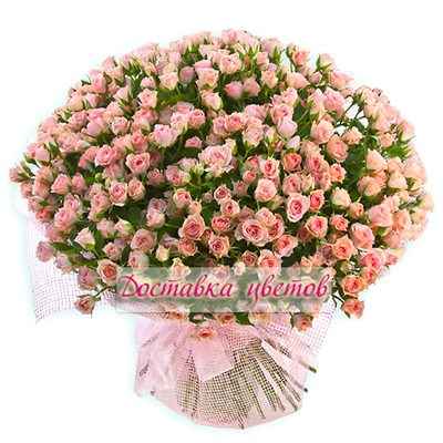 Букет из розовых роз