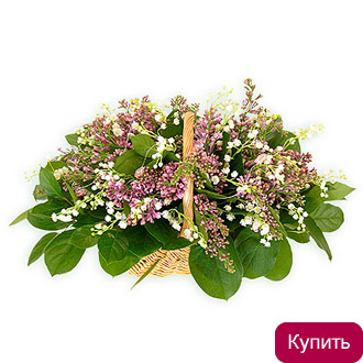Корзина ландышей Звездопад